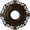 Ekena Millwork Orrington Ceiling Medallion (Fits Canopies up to 6 1/4"), 22"OD x 6 1/4"ID x 1 3/4"P, Bronze CM22ORBZS - alternate 1